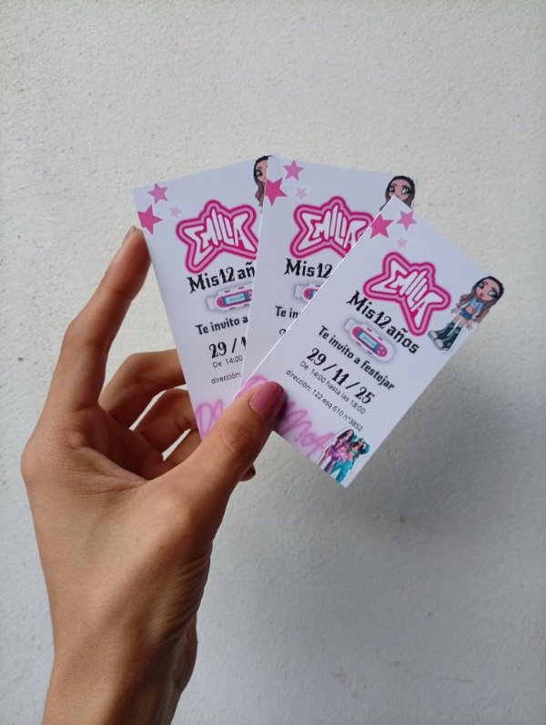 Producto - Invitaciones personalizadas x15