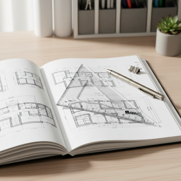 Producto - Escuadra Acrílico FILGO Geox 45 15cm 7052