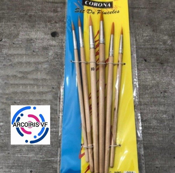 Producto - Pinceles x6 pinta redonda