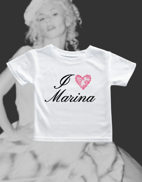 Producto - I love Marina- Baby tee