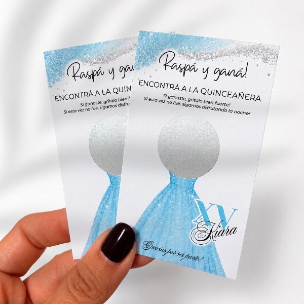 Producto - SCRATCH OFFS  Raspaditas PERSONALIZADAS  simple faz x100u.