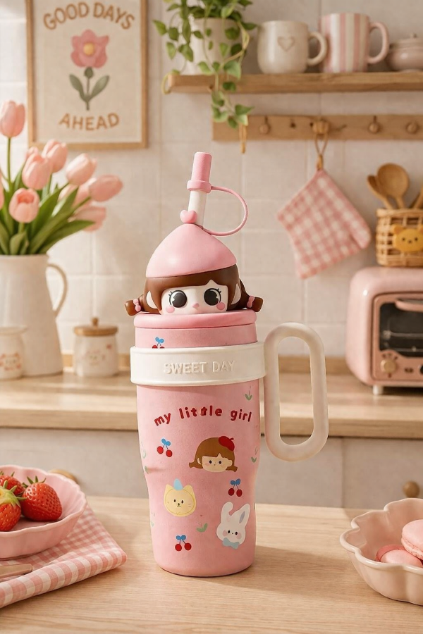 Producto - Vaso XXL cute girl acero premium