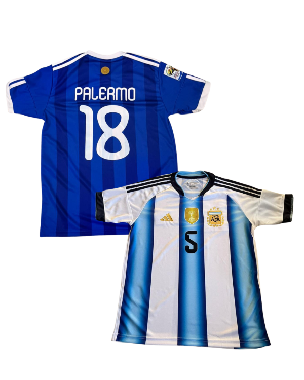 Producto - COMBO 11 - CAMISETA ARG 2025/26 (PAREDES 5) + CAMISETA ARG 2010 (PALERMO 18)