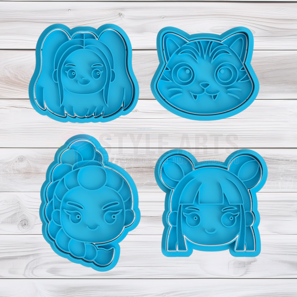 Producto - Guerreras k-pop cortantes para galletas Zoey - Mira - Rumi - Derpy