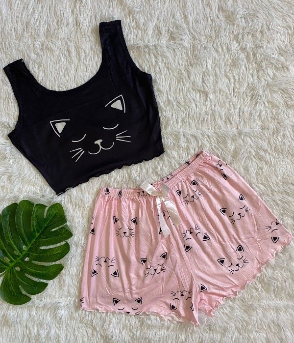 Producto - Pijama corto gatito