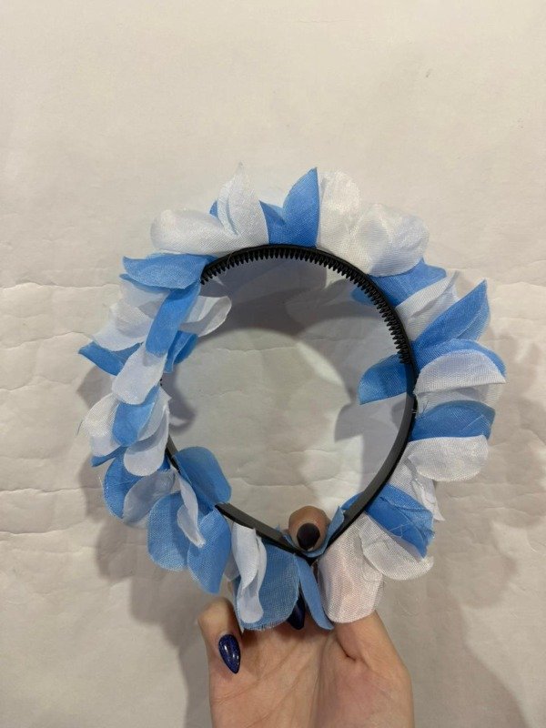 Producto - VINCHA FLORES DE TELA ARGENTINA MM22-06 "MUNDIAL"