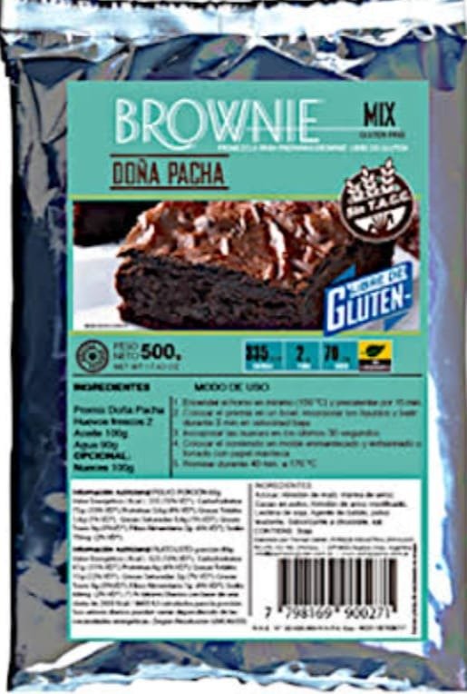 Producto - PREMEZCLA BROWNIE DOÑA PACHA