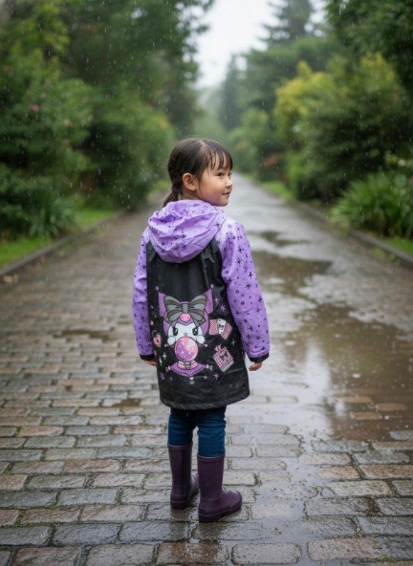 Producto - Piloto de lluvia Kuromi