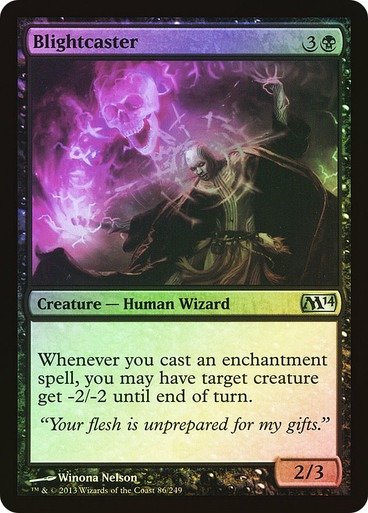 Producto - Blightcaster Foil  Magic 2014 Core Set