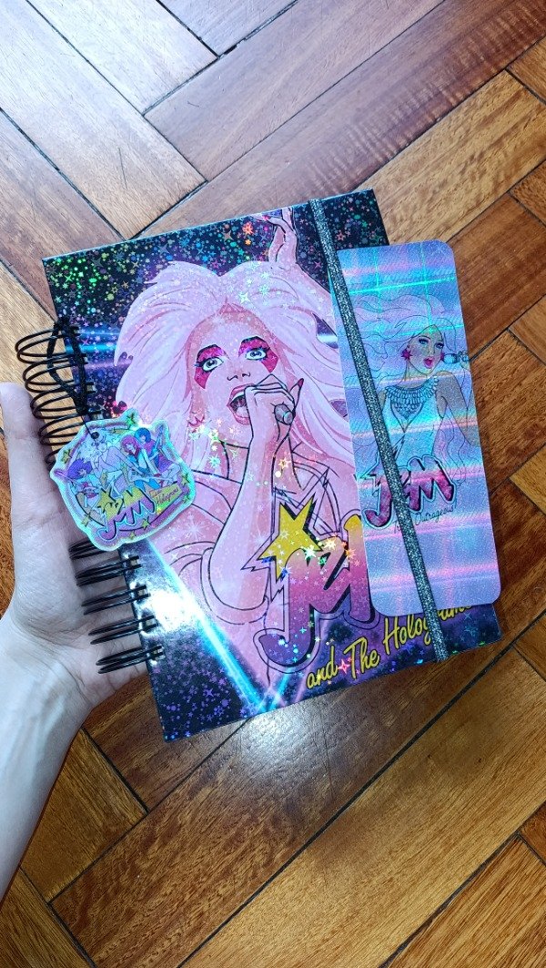 Producto - Agenda o cuaderno Holográfico temática Jem