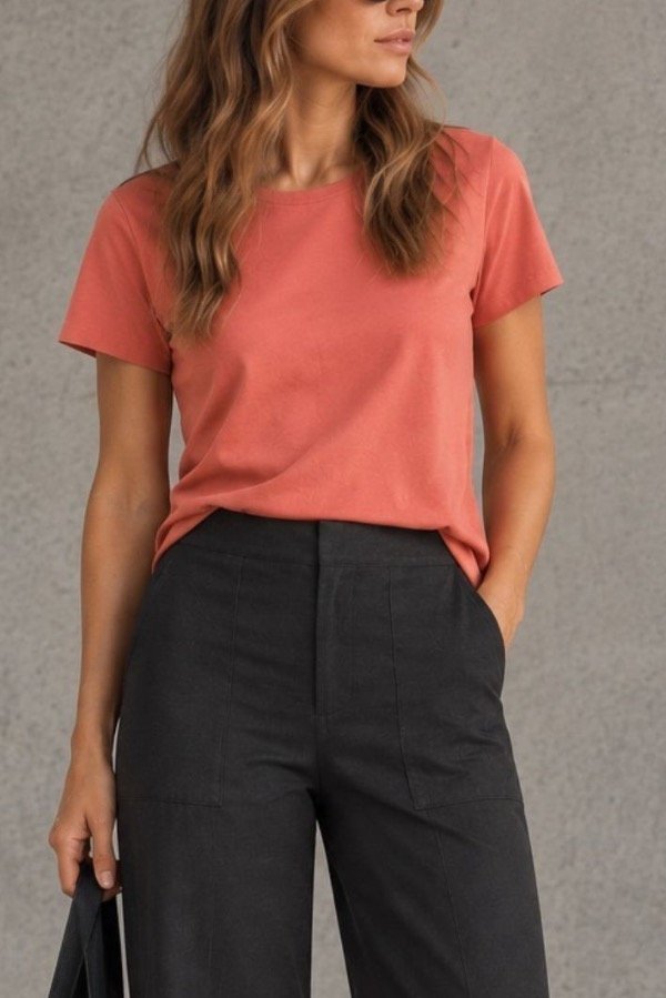 Producto - REMERA BASICA TINA SALMON
