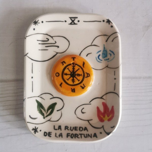 Producto - Portasahumerio Carta tarot La Rueda de la Fortuna