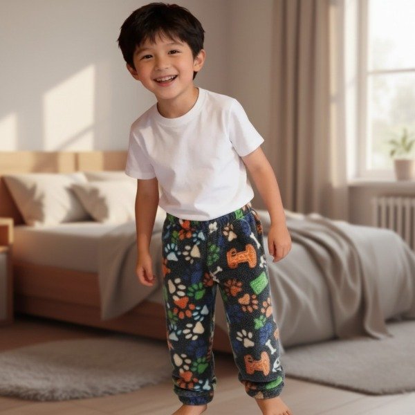 Producto - PIJAMA PANTALON PELUCHE NIÑOS LUMINOSO BRILLA OSCURIDAD SURTIDOS - 0