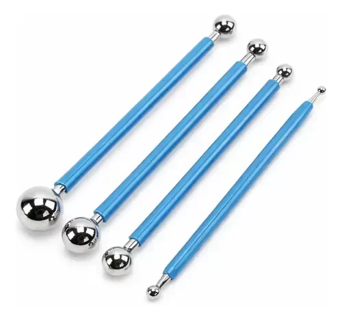 Producto - Set de bolillos para flores metal doble punta x4 u