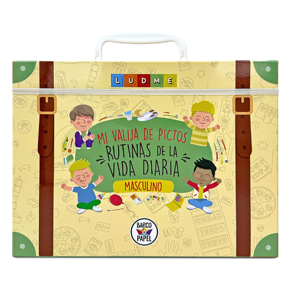 Producto - Valija de pictogramas sobre rutinas diarias - Version Masculina