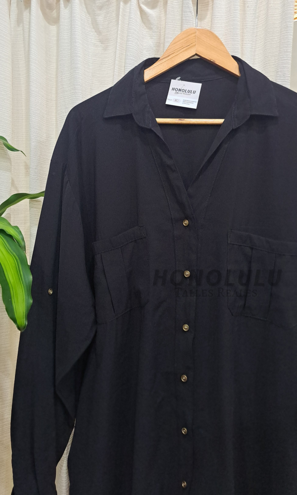 Producto - Camisa Cupro Negra - 1