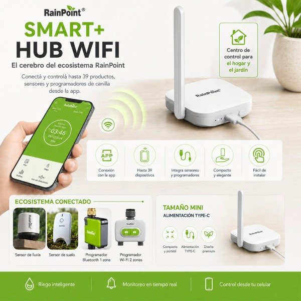 Producto - Hub Puerta de Enlace Wi-Fi Smart RainPoint - 0