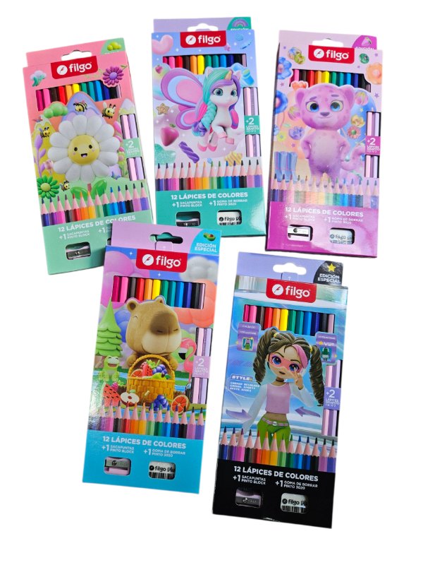 Producto - Lapices colores + 2 lap + goma + sacapunta Mod 2