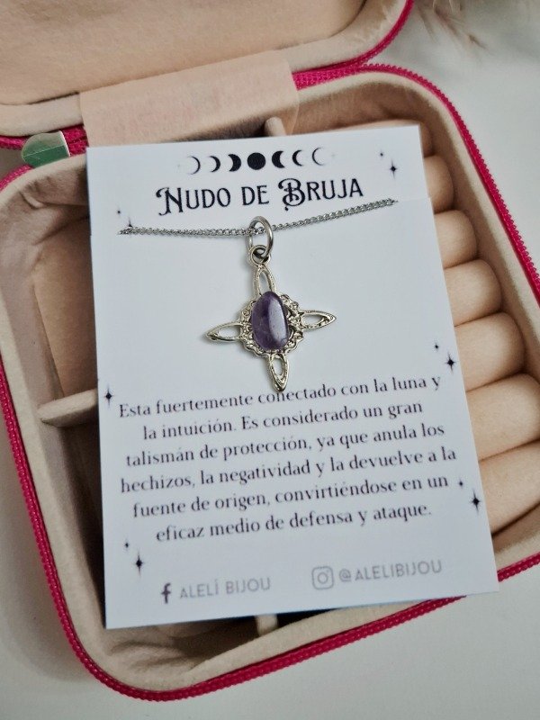 Producto - Collar Nudo de Bruja (amatista)