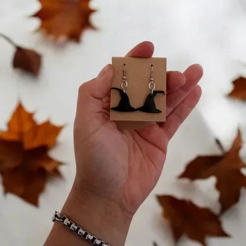 Producto - Aritos sombrero brujita