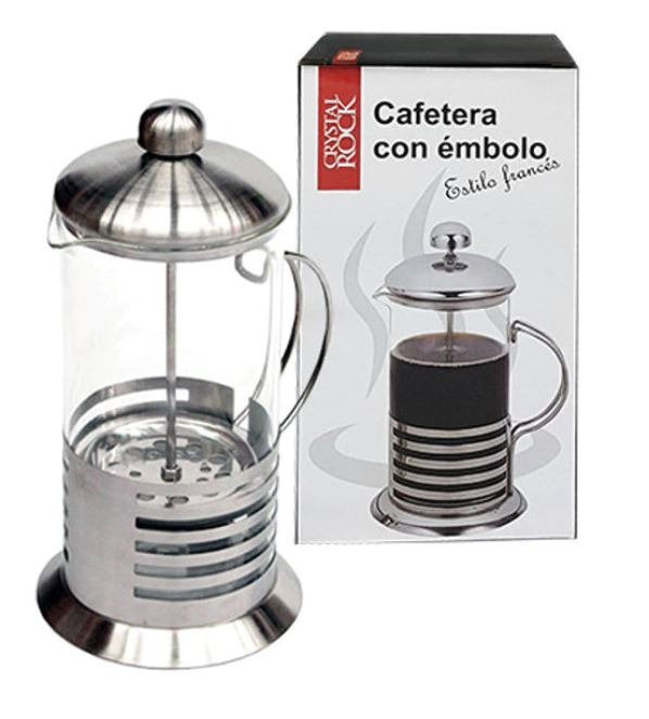 Producto - Cafetera con émbolo 600ml Crystal Rock