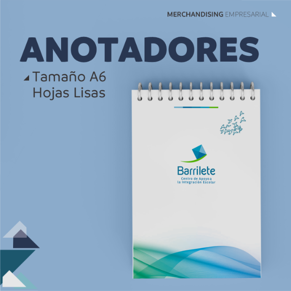 Producto - Anotadores A6 Hojas Lisas