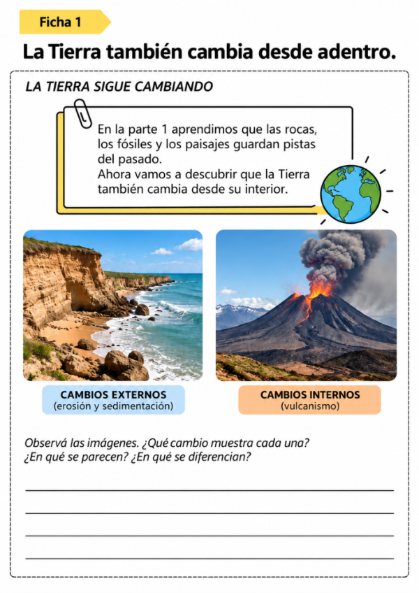 Producto - Rocas y fósiles Parte 2: La Tierra por dentro, placas tectónicas y sus cambios - 1