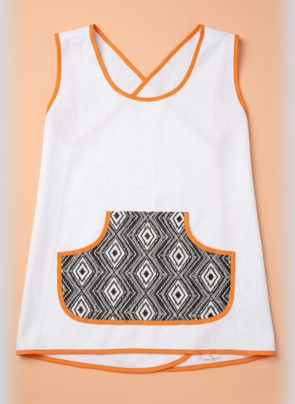 Producto - Rombos byn con naranja T.M