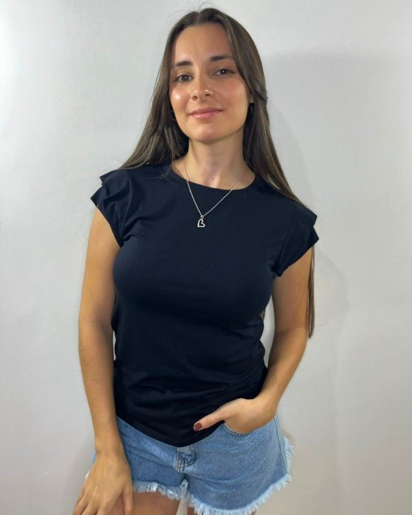 Producto - REMERA ALGODÓN CON LYCRA Y MANGAS DOBLES