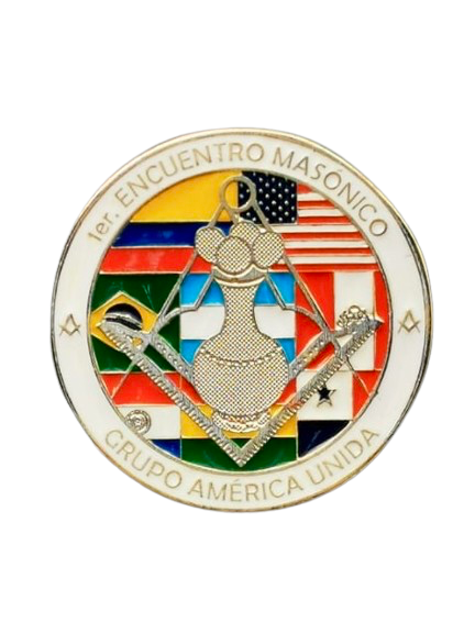 Producto - Medalla del Primer Encuentro Masónico Grupo America Unida - 0