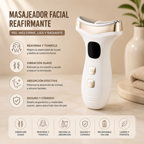 Producto - MASAJEADOR ELECTRICO FACIAL REAFIRMAR LA PIEL DYM064