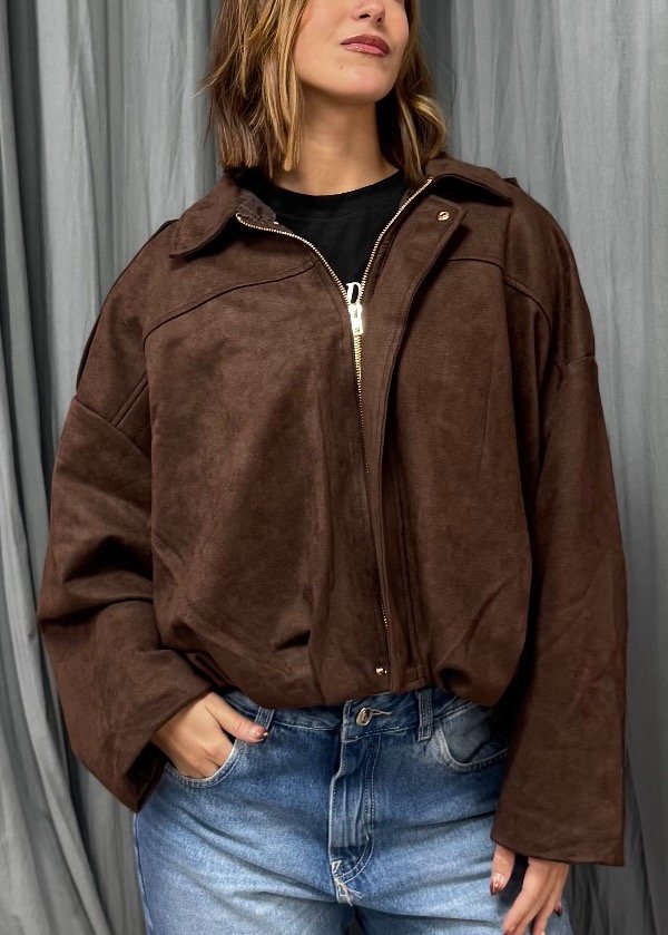 Producto - Campera Over Gamuzada