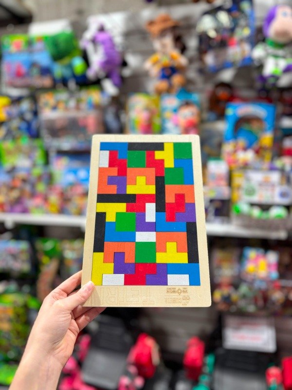 Producto - Juego Tetris Clásico de Madera Tablero - 0