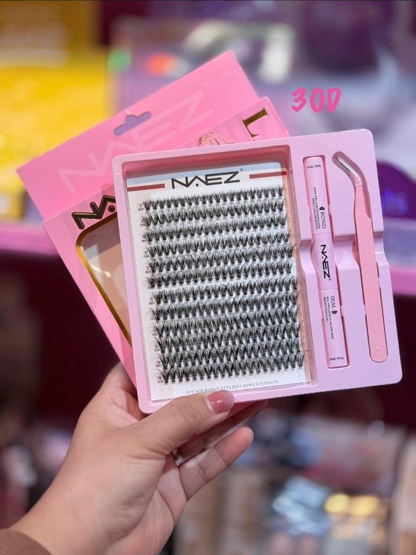 Producto - Kit de pestañas por punto Naez 12 tiras