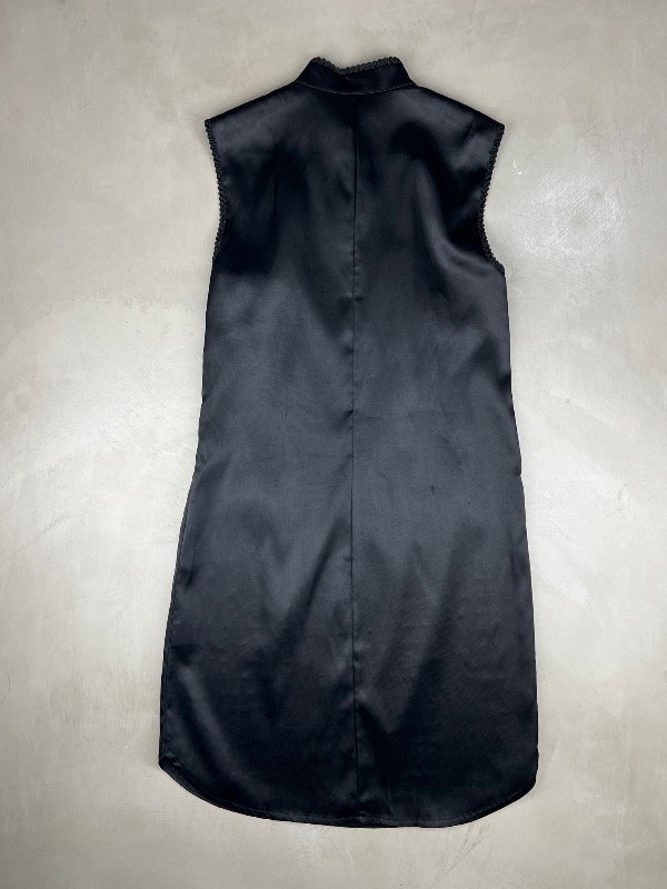 Producto - Black Satin Qipao Dress - 7