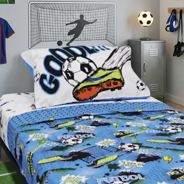 Producto - Juego de Sábanas 1 1/2 plaza Campeones - GOOOL! Piñata