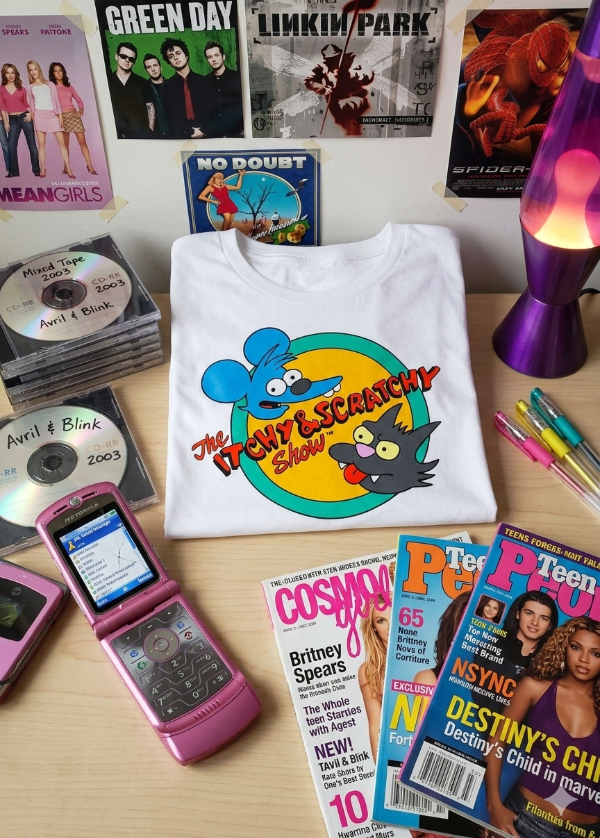 Producto - Remera Mujer Simpsons Itchy y Scratchy 3