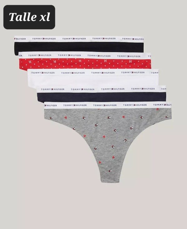 Producto - Pack de 5 panty cola less Tommy Hilfiger talle xl