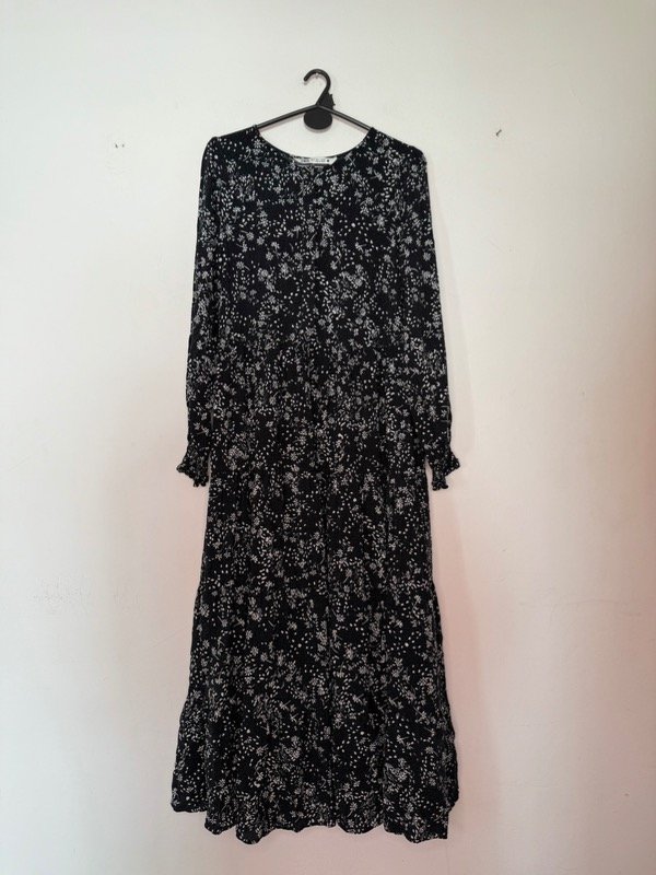 Vestido zara blanco y negro