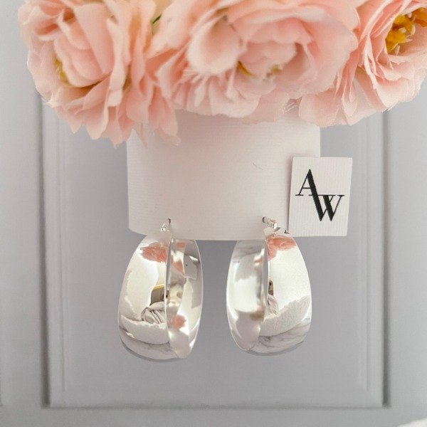 Producto - Aros Acero Blanco Art 1000