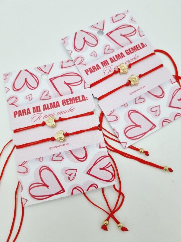 Producto - Tarjetas pulseras p compartir doble amor