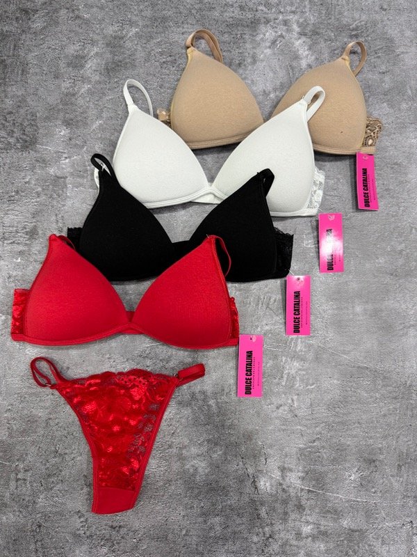 Producto - Triangulito de algodón y encaje