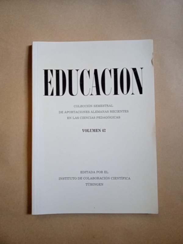 Producto - Educación #42 - Autores varios - Inst. de colaboración científica Tübingen 1988