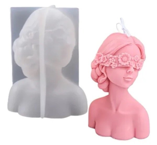 Producto - MOLDE SILICONA MUJER OJOS VENDADOS