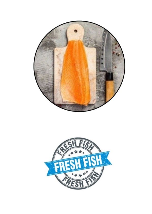 Producto - Salmon rosado fresco premium llevando 1 penca (precio x kilo)