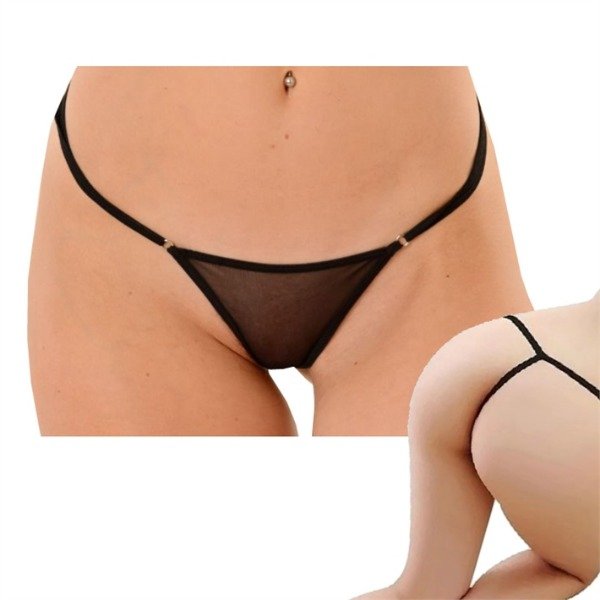 Producto - Tanga negra de tul