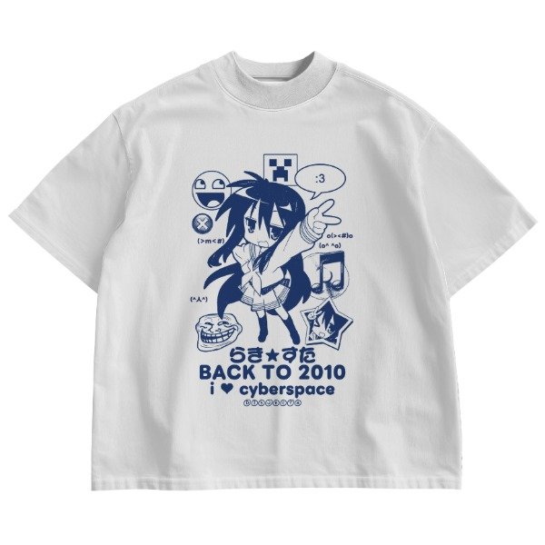 Producto - REMERA KONATA BACK TO 2010s OVERSIZE BLANCA