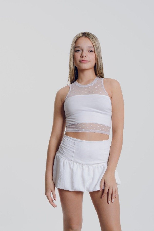 Producto - Top Tul blanco