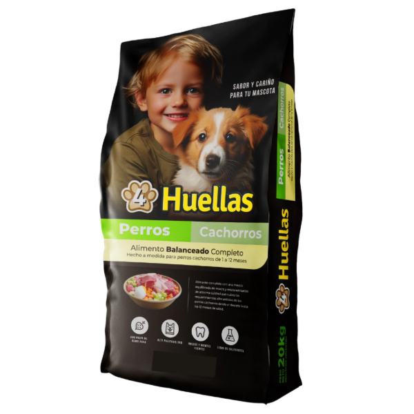 Producto - 4 HUELLAS Perro CACHORRO x 20 Kg