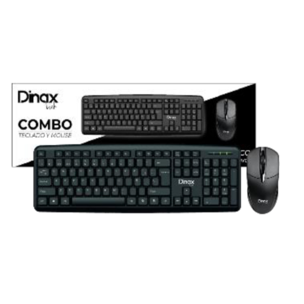 Producto - Combo Teclado y Mouse COMBMT12 Dinax Con Cable USB